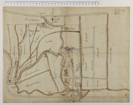 198 Schetskaart van het gebied tussen Rijn en IJssel in de omgeving van Woerden, Oudewater en Montfoort, met weergave ...